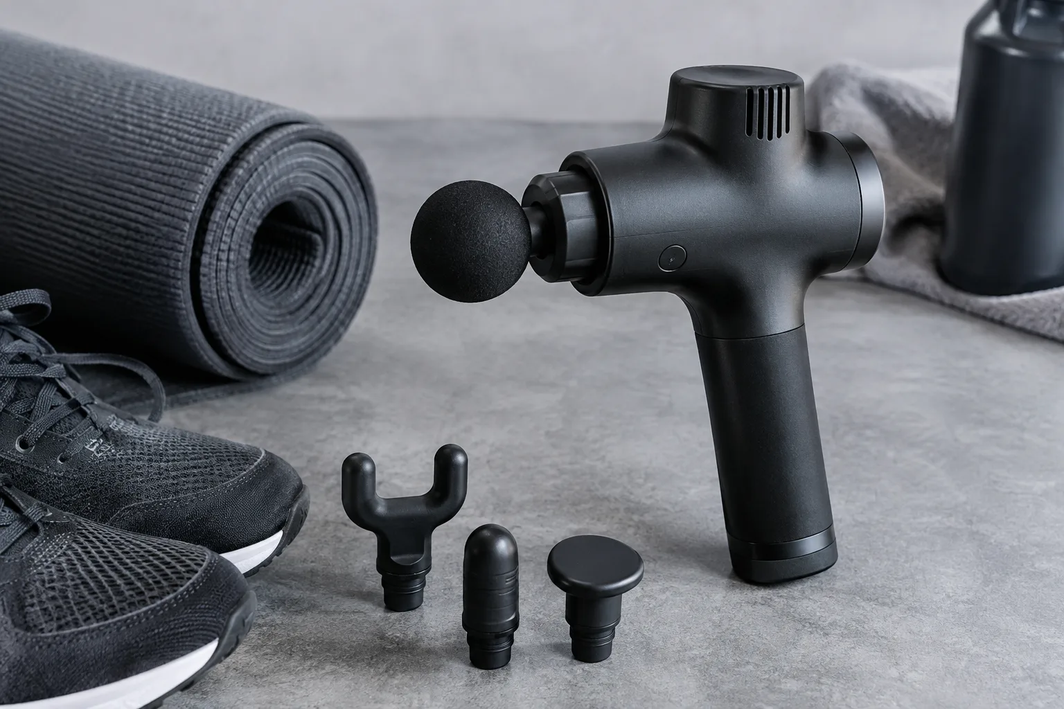 Massagepistole DIY-Routine fuer Beine nach dem Sport entwickeln